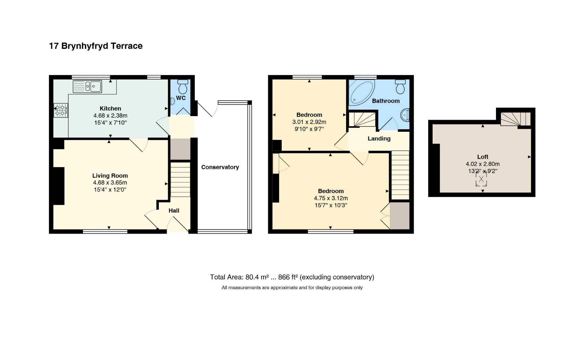 Floorplan for Brynhyfryd Terrace, Machen, Caerphilly
